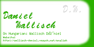 daniel wallisch business card